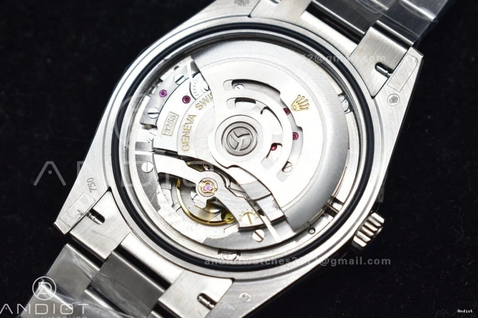 on Blue Dial V2 A3255 Arabic President Steel Markers Bracelet Iced GMF 904L DayDate SS 40 0511